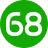 68Design logo